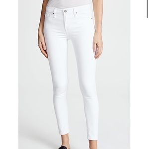 AG “the legging” white jeans